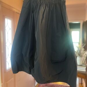 Sun Kim Midi Bubble Skirt in Navy